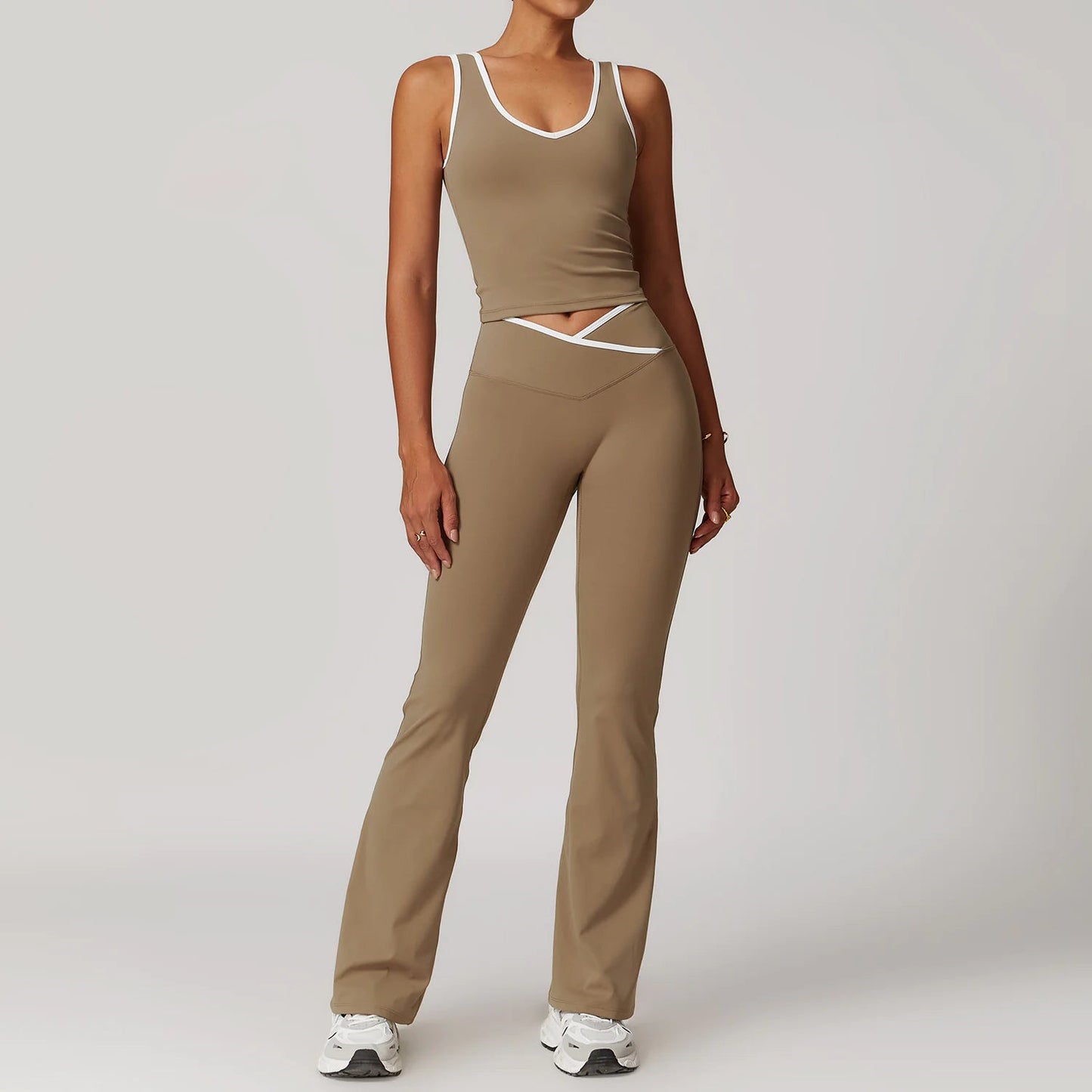 Cross High Top Sports Suit Female Fitness Yoga Wear - SensorySoftShop