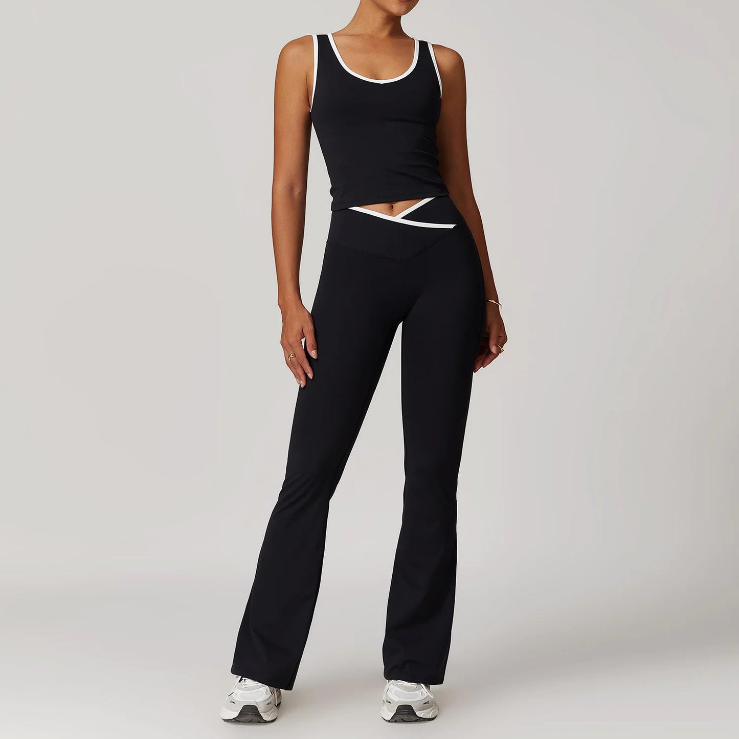 Cross High Top Sports Suit Female Fitness Yoga Wear - SensorySoftShop