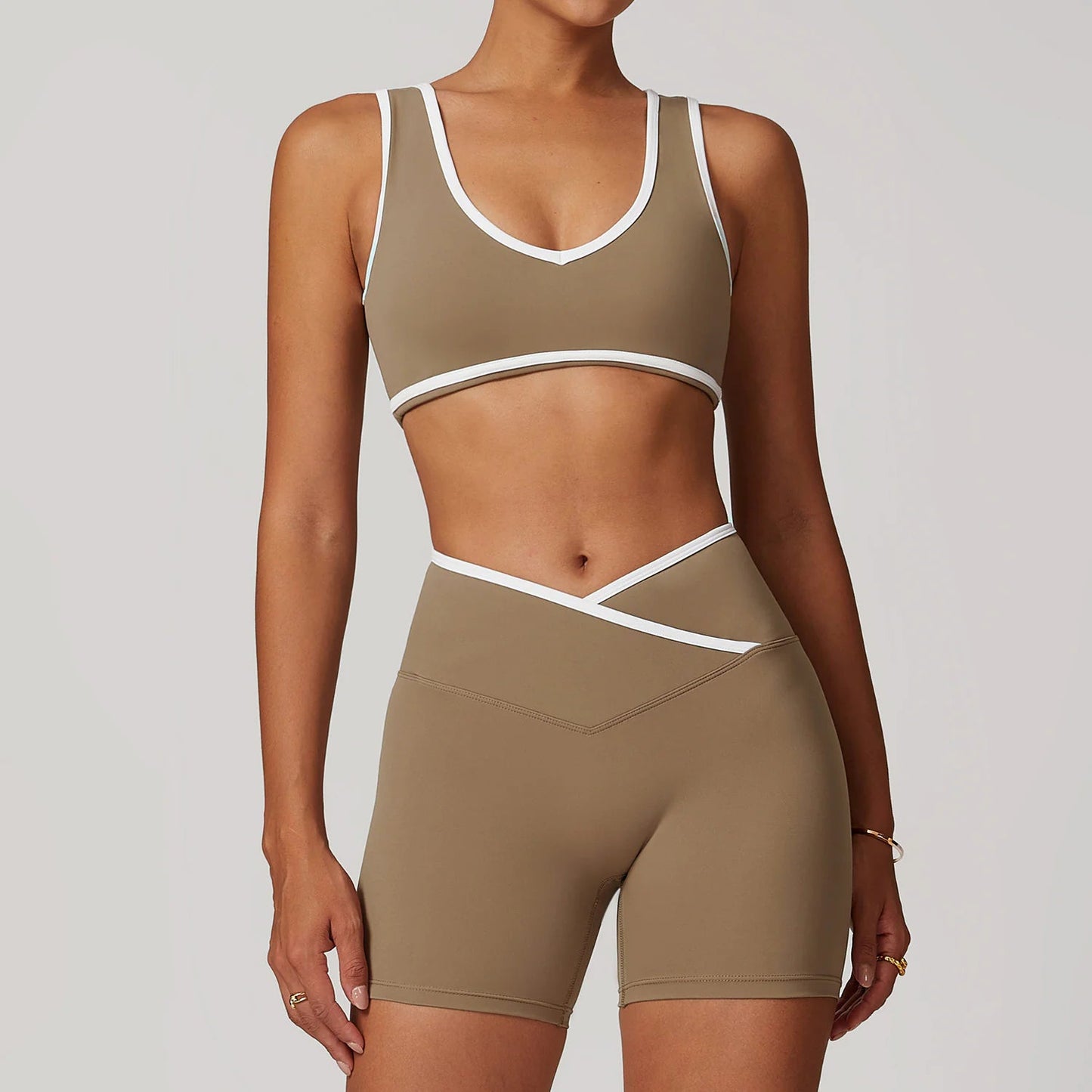 Cross High Top Sports Suit Female Fitness Yoga Wear - SensorySoftShop
