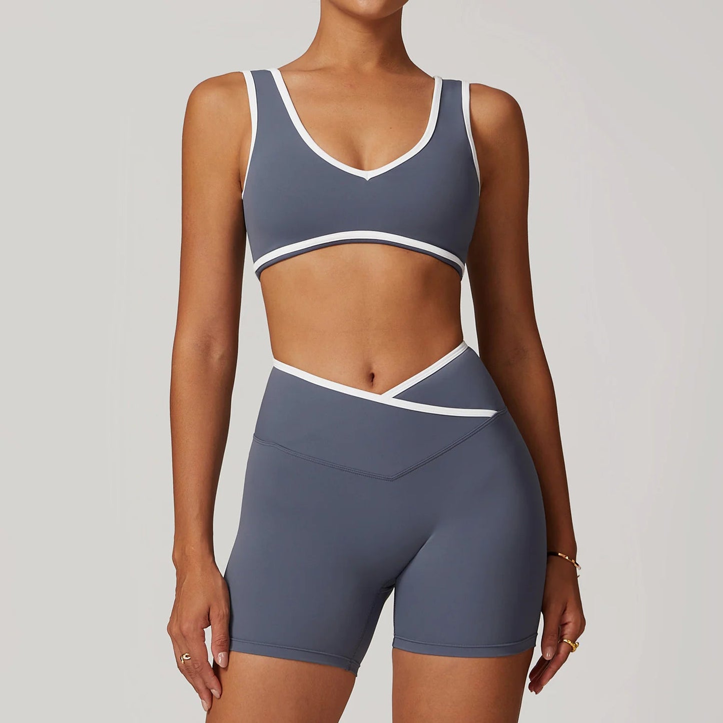 Cross High Top Sports Suit Female Fitness Yoga Wear - SensorySoftShop