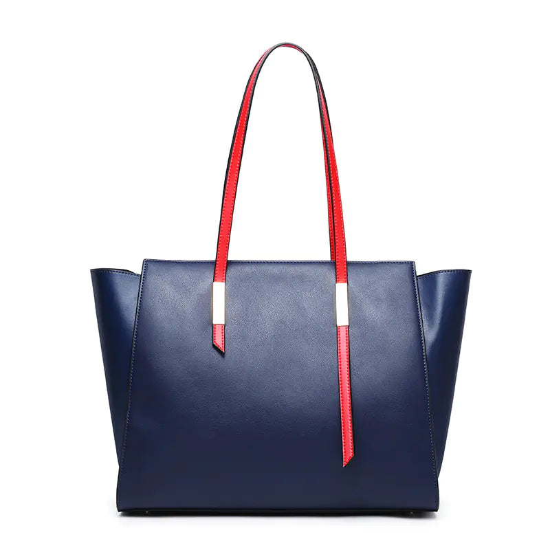 Large Capacity One-Shoulder Leather Handbag – Elegance with Everyday Ease