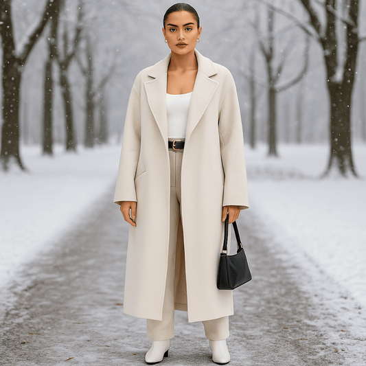 Designer Wool Coat - Women's Knit Jackets - SensorySoft