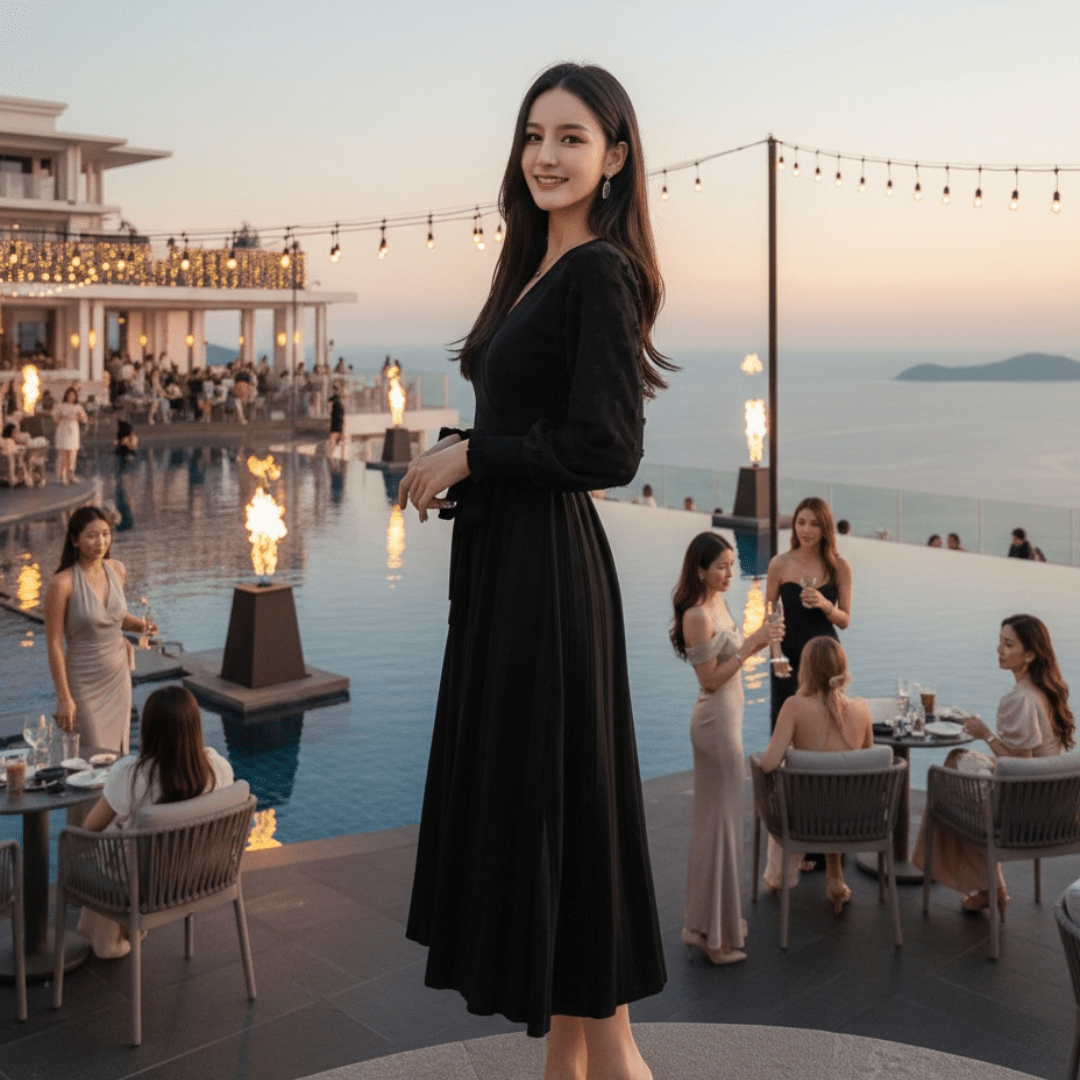 Elegant Women's Knitted Dress Sweater Dress - SensorySoftShop