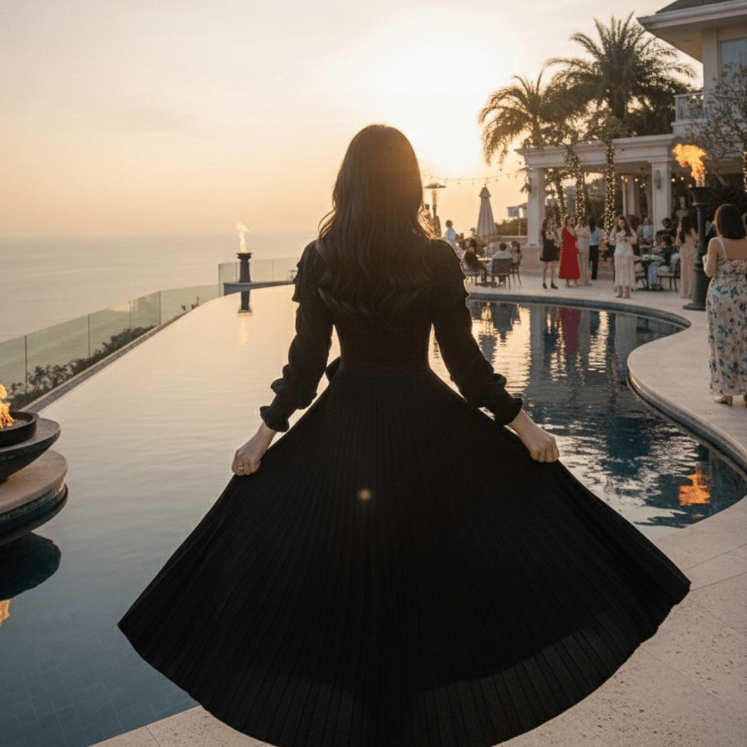 Elegant Women's Knitted Dress Sweater Dress - SensorySoftShop