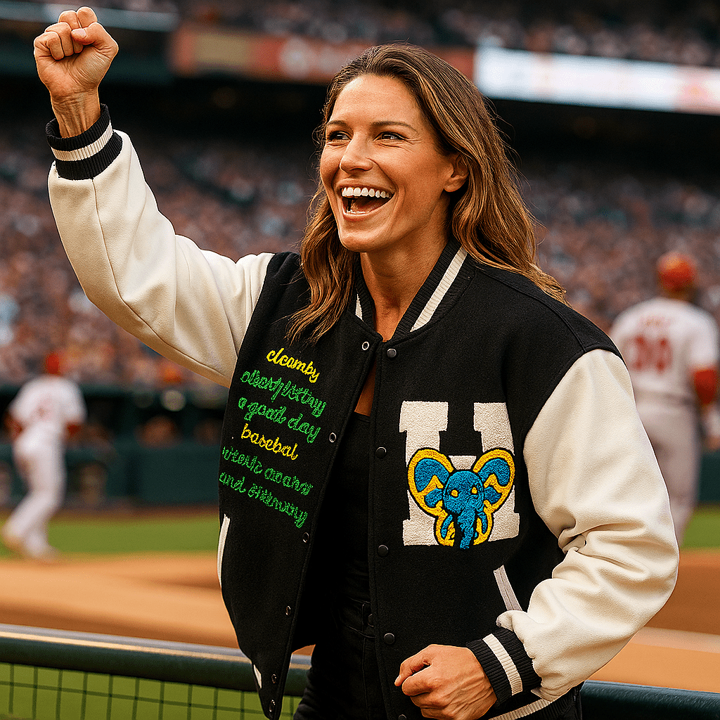 Embroidered Color Matching Couple Baseball Jacket - SensorySoft