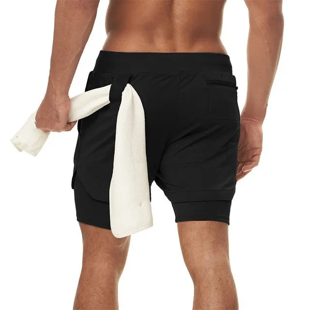 Camo Running Shorts Men - with Pockets