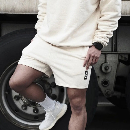 Men's Solid Color Loose Fitness Training Shorts