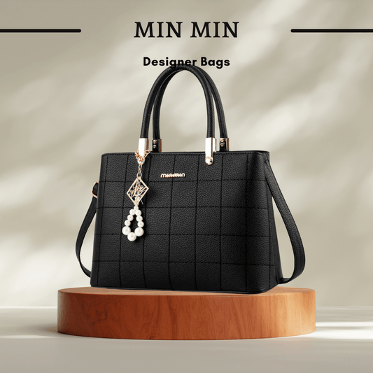 European Styled Min Min Leather Handbags - In Traditional Black - SensorySoft