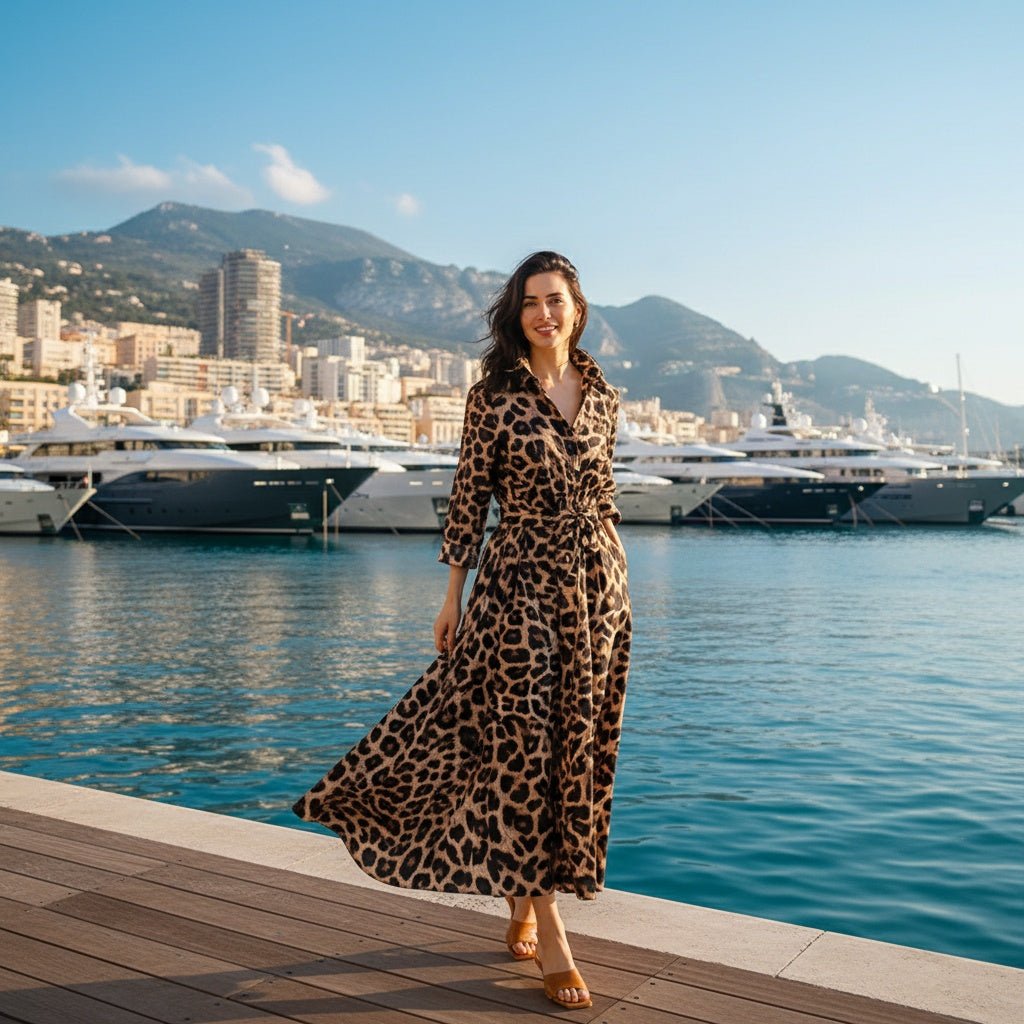 Fall Fashion Leopard Print Dress for Women - SensorySoftShop