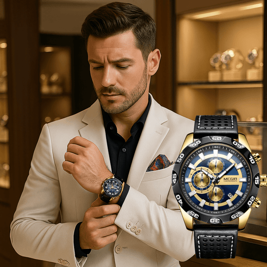Fashionable Multifunctional Quartz Sports Watch for Men - SensorySoft