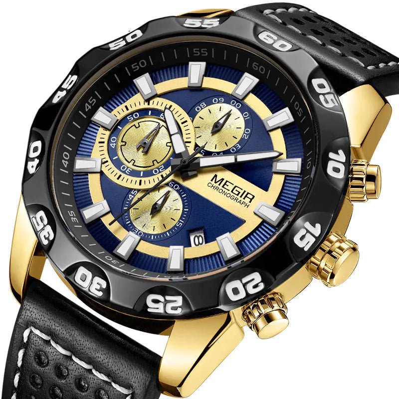 Fashionable Multifunctional Quartz Sports Watch for Men - SensorySoft