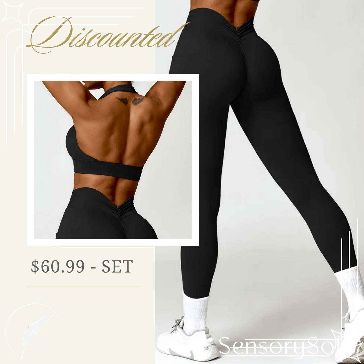 Fitness Push Up Leggings - SensorySoftShop