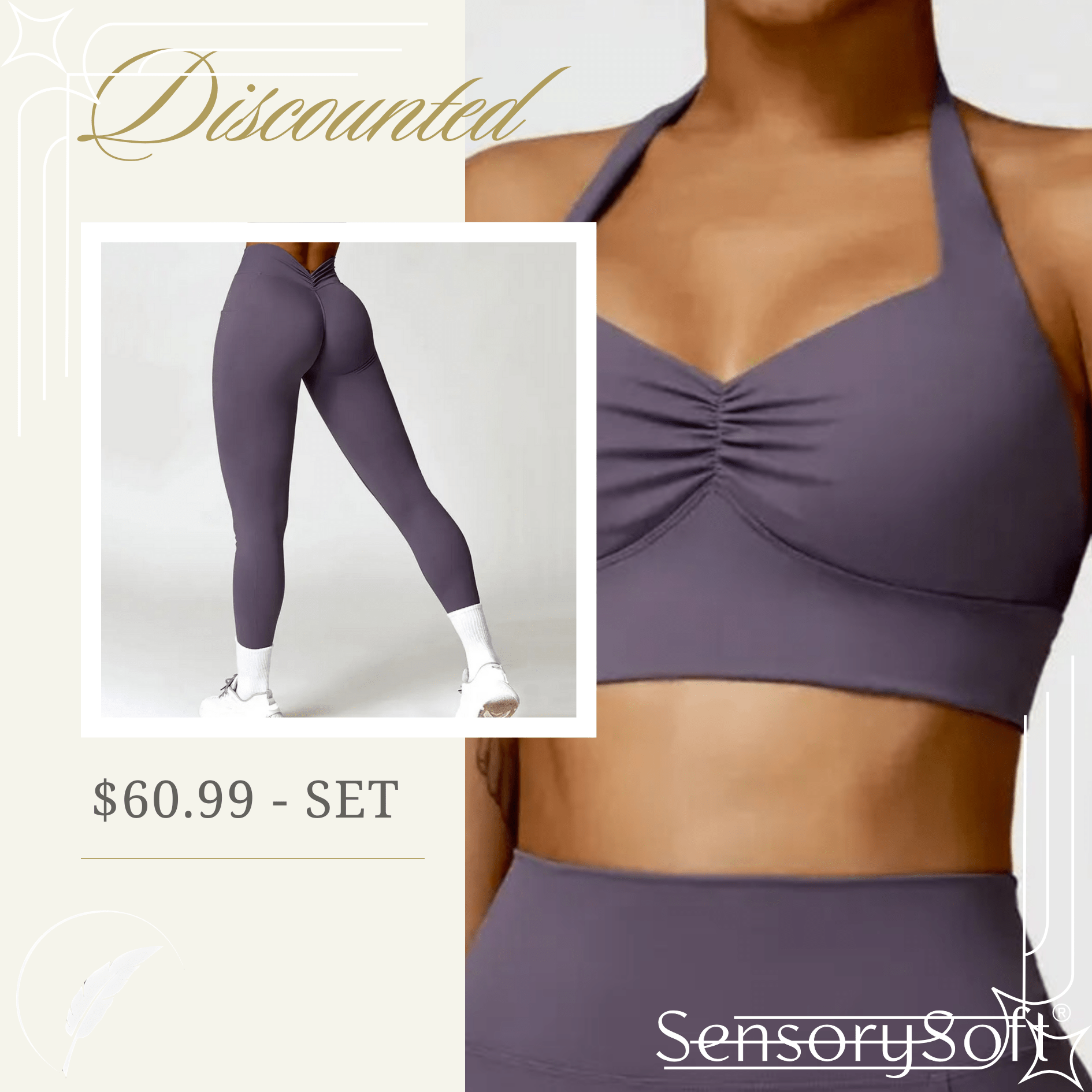 Fitness Push Up Leggings - SensorySoftShop