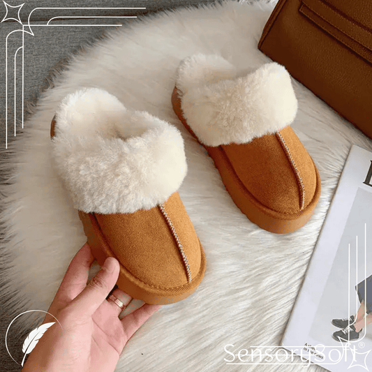 Fur Slippers Women - SensorySoftShop