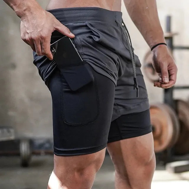 Camo Running Shorts Men - with Pockets