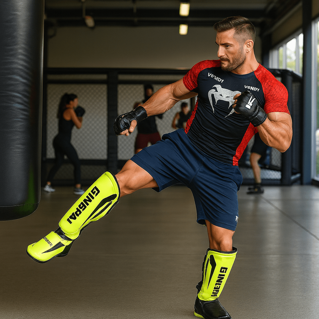 Gingpai Muay Thai Shin Guards for Combat Sports - SensorySoftShop