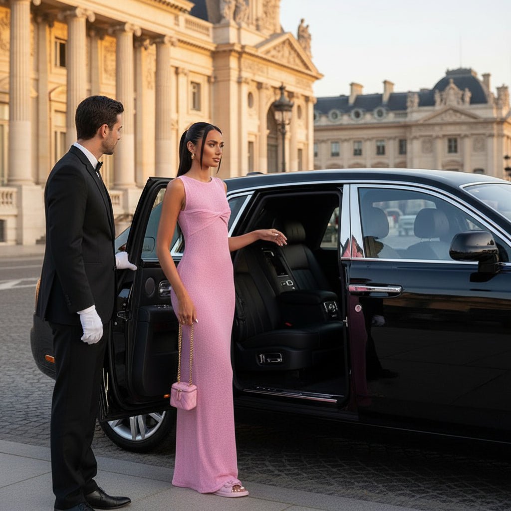 Giselle Glow Maxi Dress - Sleeveless Knit Long Dress - SensorySoftShop