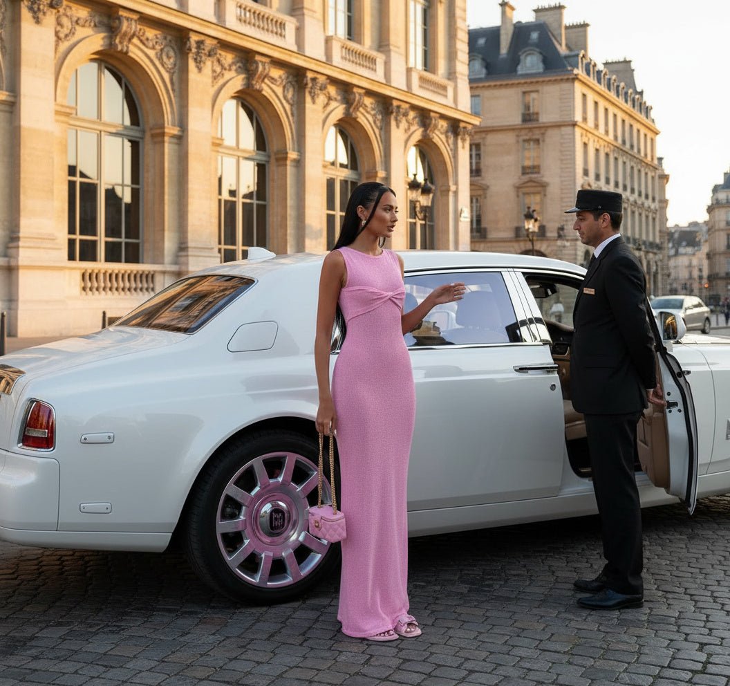 Giselle Glow Maxi Dress - Sleeveless Knit Long Dress - SensorySoftShop