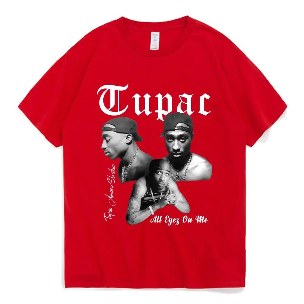 Graphic Cartoon Tupac Print T-shirt - SensorySoft