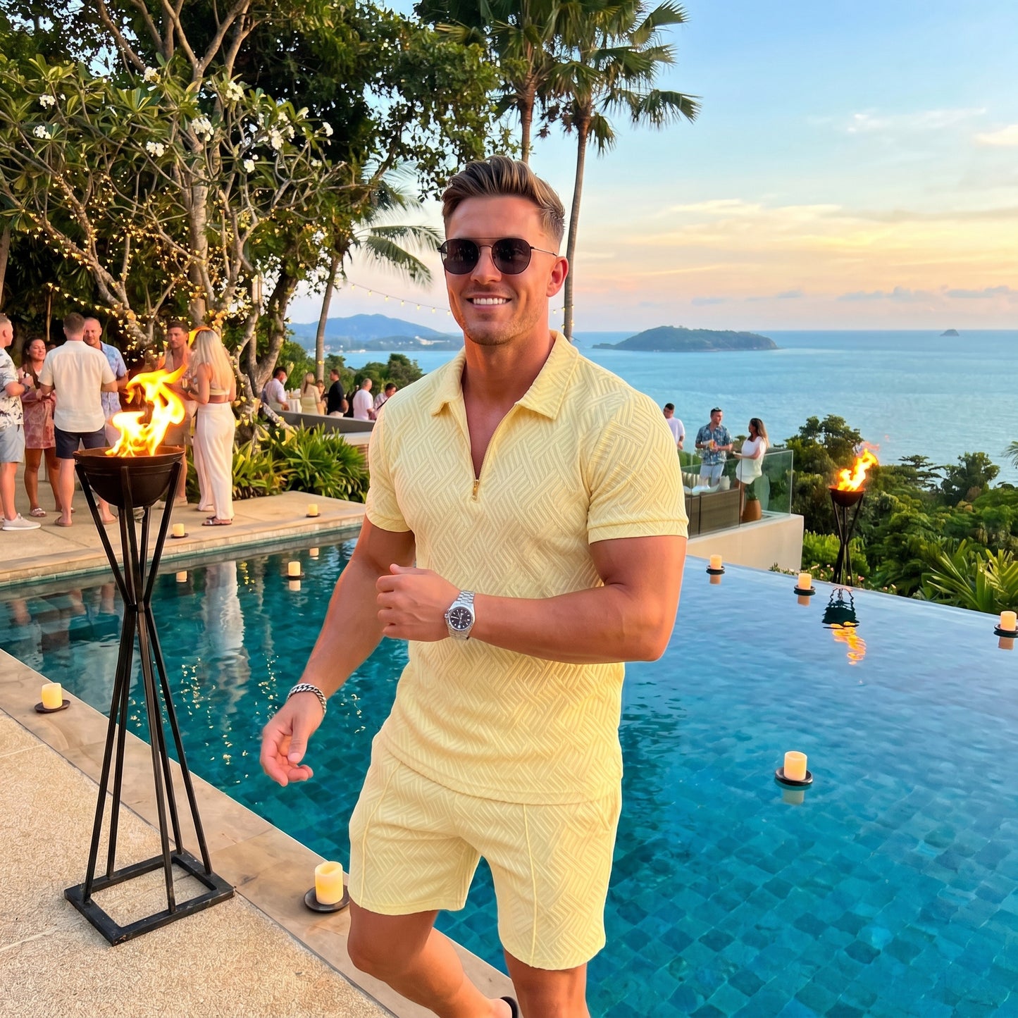 Summer Men's Two-Piece Casual Sportswear Set