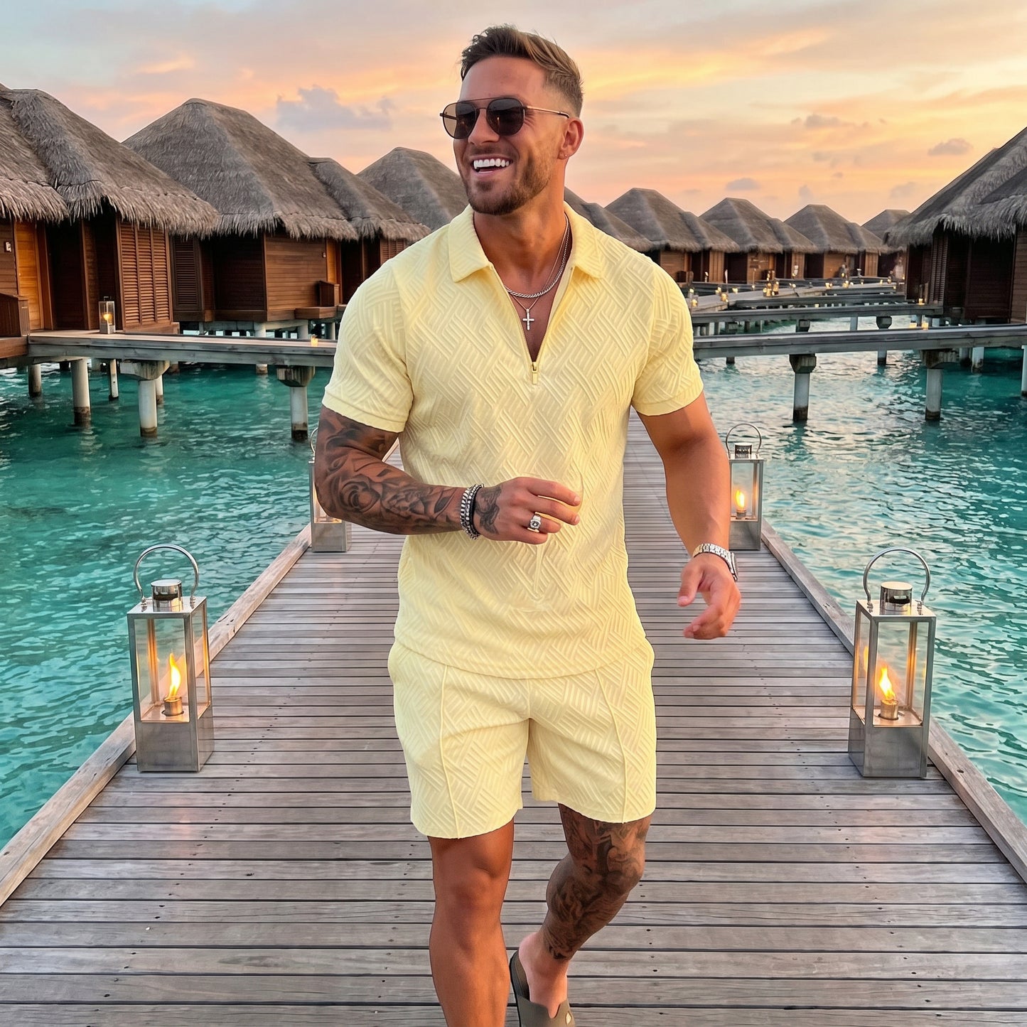 Summer Men's Two-Piece Casual Sportswear Set