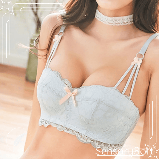 Half Cup Brassiere Lace Wireless Underwear - SensorySoftShop