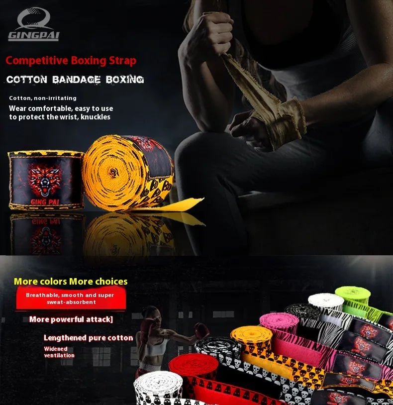 Hand Strap Half Finger Boxing Wraps by GINGPAI - SensorySoftShop