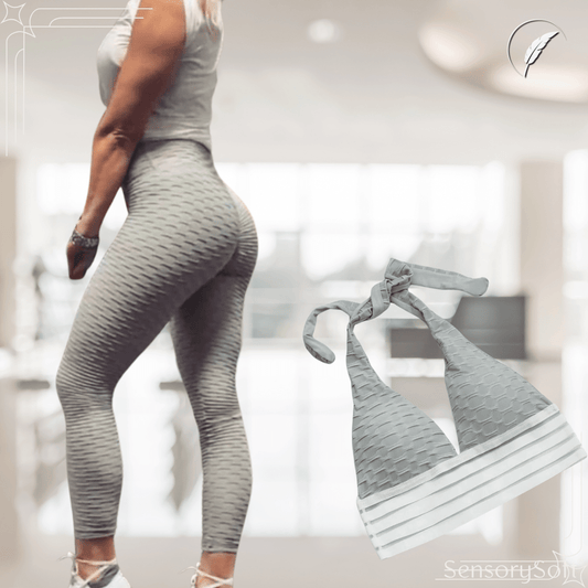 High - Performance Seamless Leggings – Stylish Grey - SensorySoft