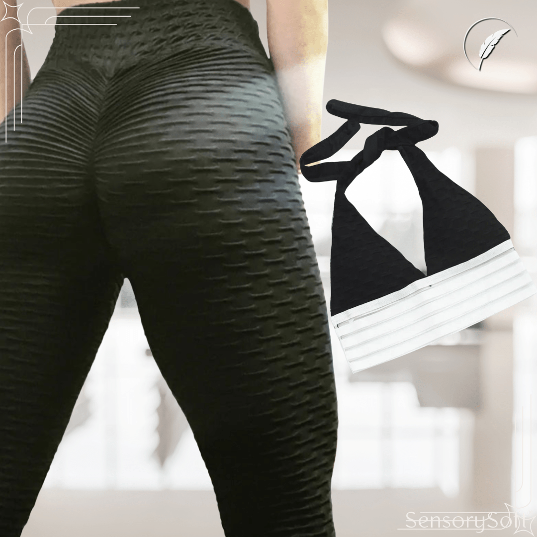 High - Performance Seamless Leggings – Traditional Black - SensorySoft