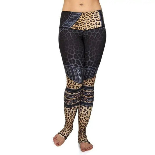 High Waist 3D Print Fitness Leggings - SensorySoft