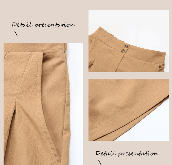 High - Waisted Loose Fit Women's Shorts - SensorySoftShop