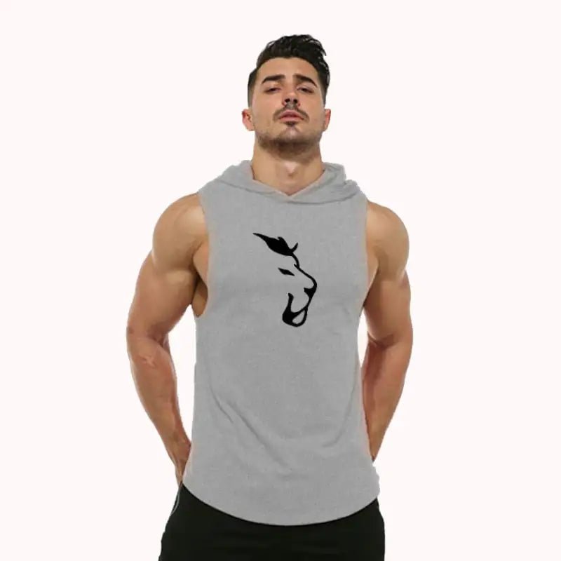 Hooded Sleeveless Men's Vest - SensorySoftShop