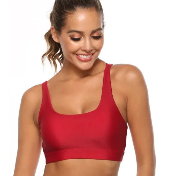 Hot Fitness Women's Sports Bra Yoga Vest – Quick Dry, Backless, Adjustable Fit - SensorySoft