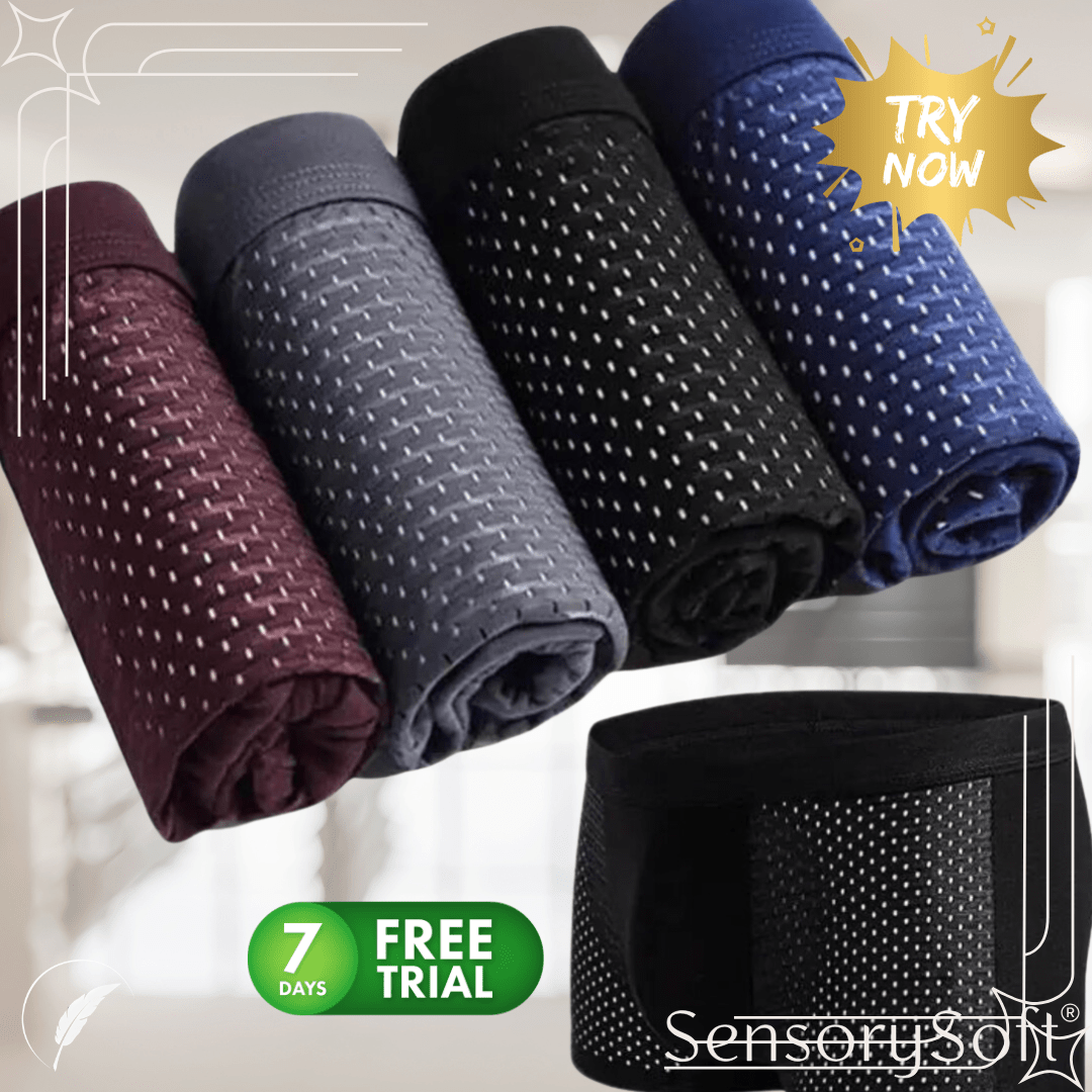Ice Modal Men's Underwear Mesh Boxer - SensorySoft