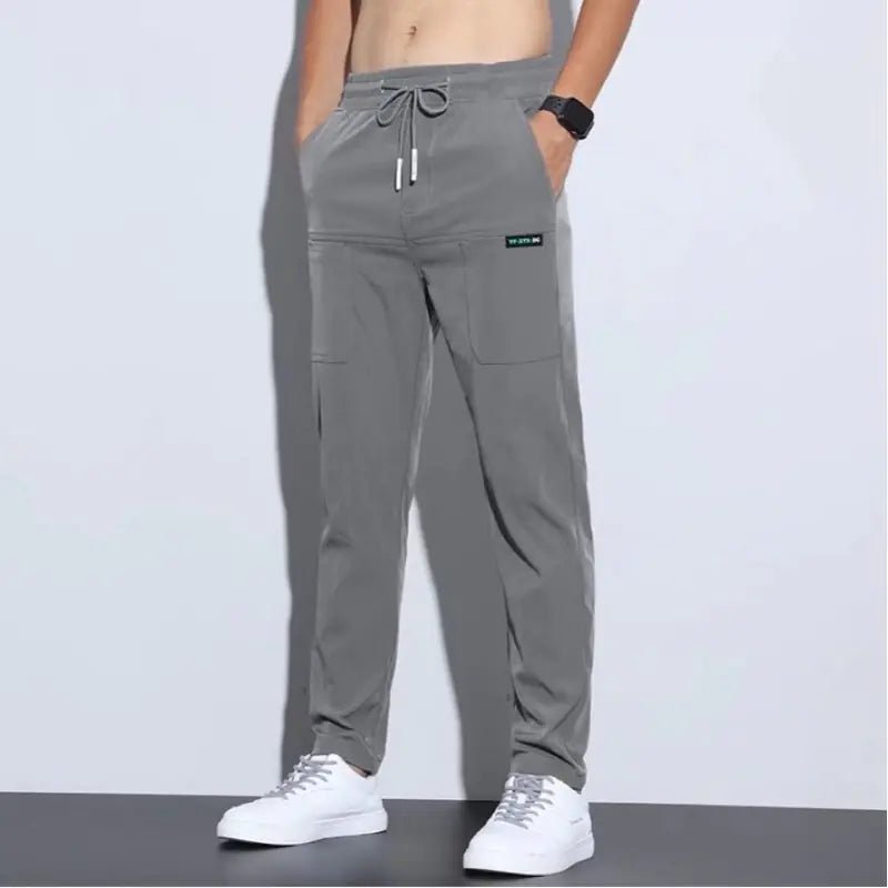 Ice Silk Casual Men's Elastic Pants - SensorySoft