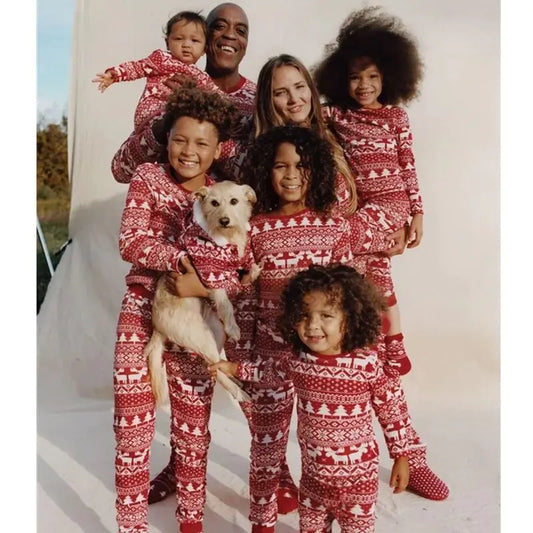 Family Look Winter Clothing Set-Christmas Matching PJ's