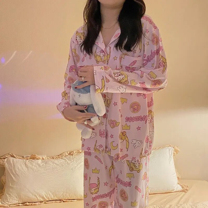 Kawaii Sailor Moon Inspired Pajamas Set - SensorySoft