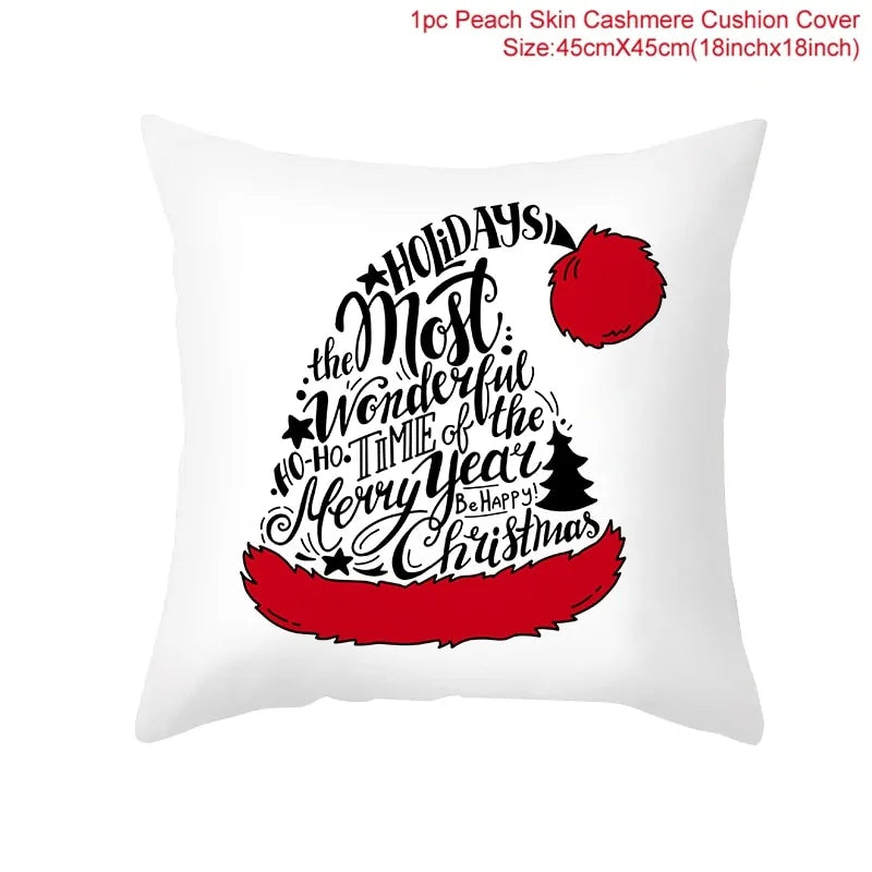 Cartoon Christmas Pillow Cover