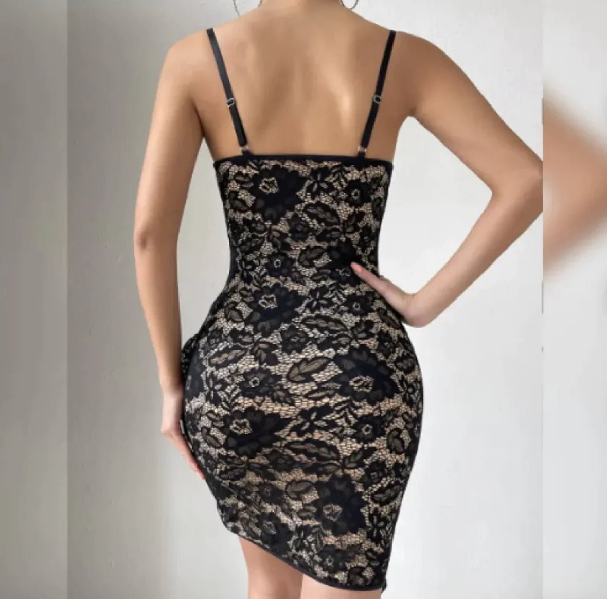 Lace Floral Bodycon Dress - SensorySoft