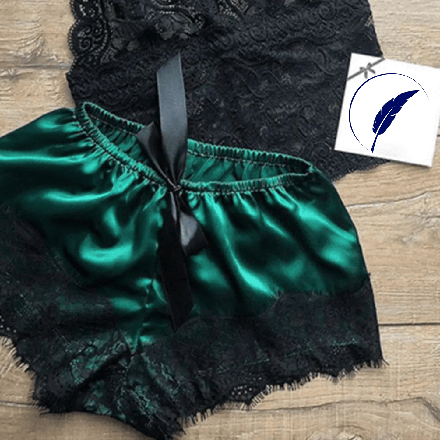 Lace Satin Sleepwear Set - SensorySoftShop