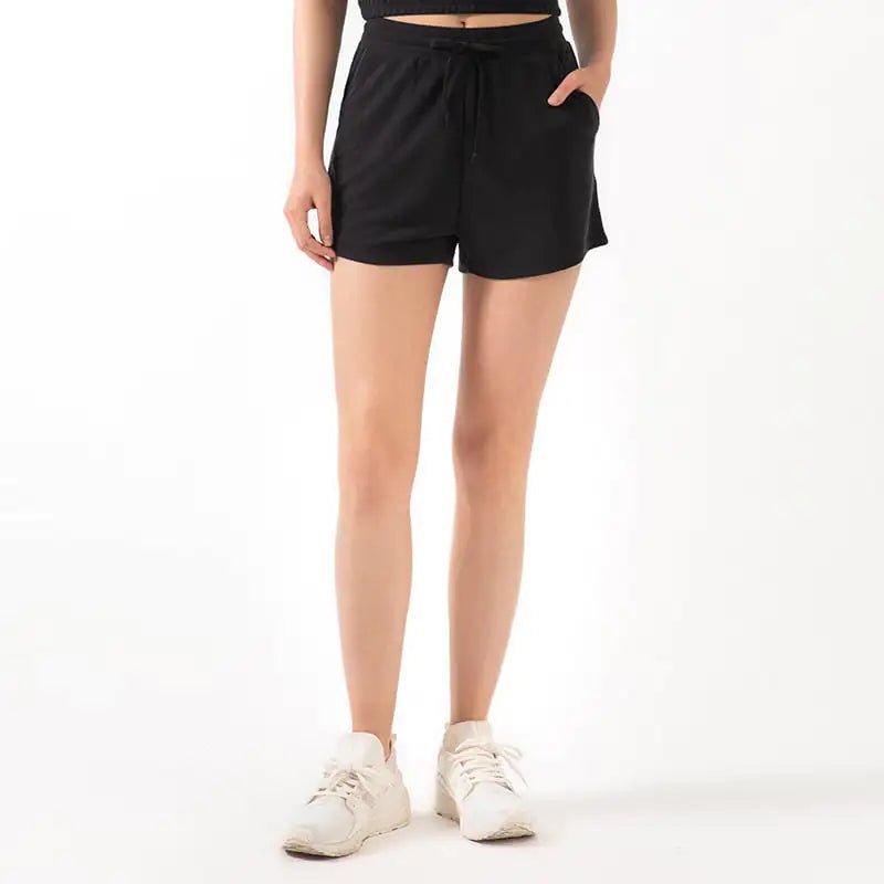 Lace Wide Loose Yoga Shorts for Women's Fitness - SensorySoft