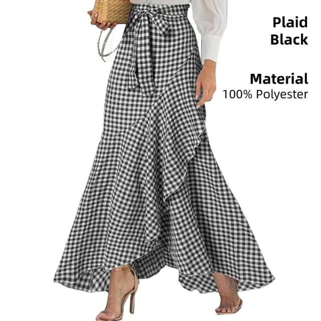 Ladies Casual Loose Ruffles Skirt - SensorySoft