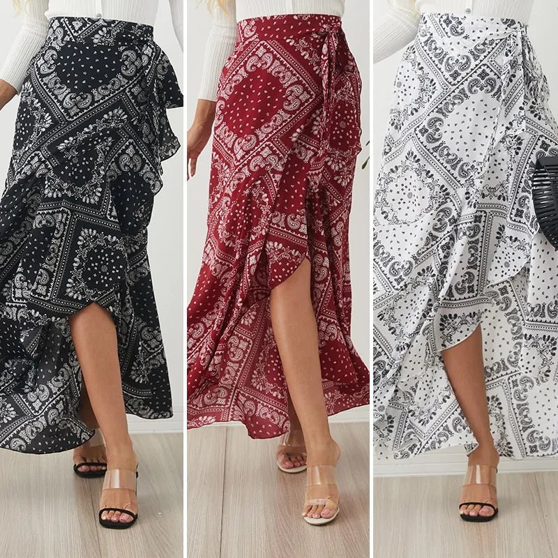 Ladies Casual Loose Ruffles Skirt - SensorySoft