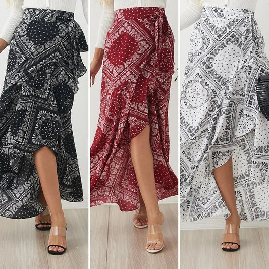 Ladies Casual Loose Ruffles Skirt - SensorySoft