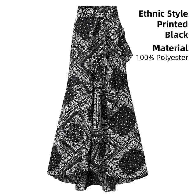 Ladies Casual Loose Ruffles Skirt - SensorySoft