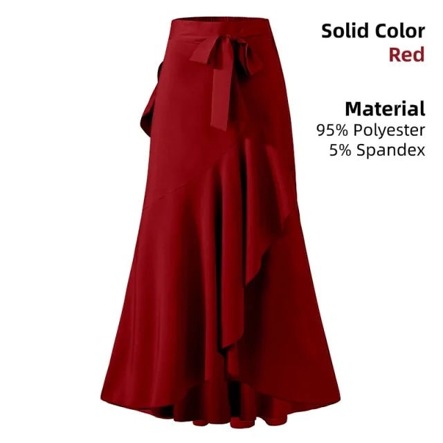 Ladies Casual Loose Ruffles Skirt - SensorySoft