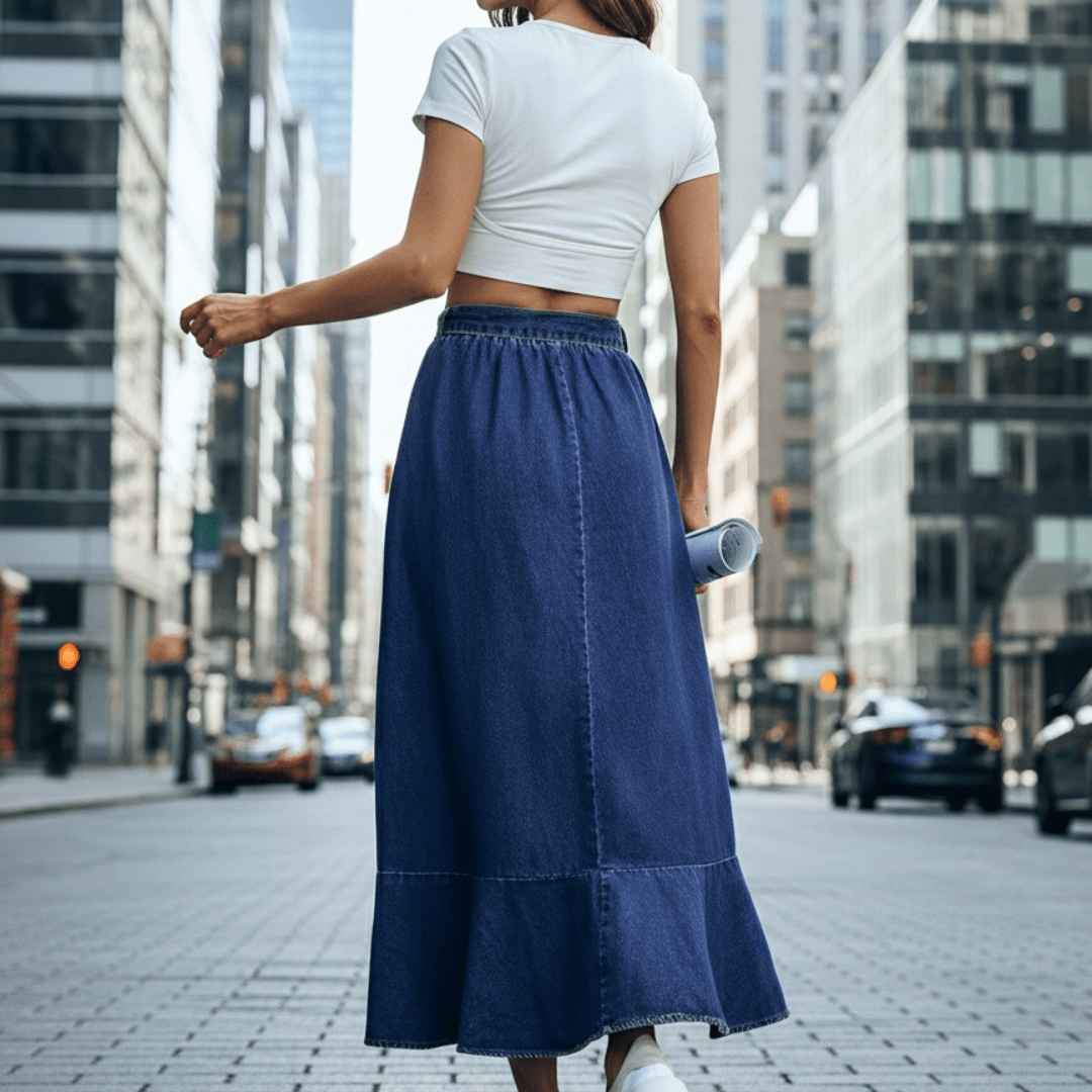 Ladies Fashion Casual Denim Skirt - SensorySoftShop
