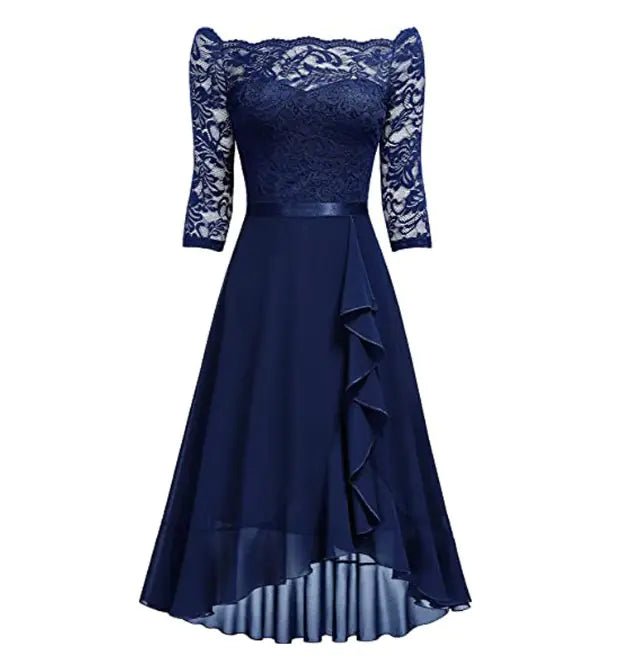 LIVA Lace Dress - Long Sleeve Base Dress - SensorySoftShop