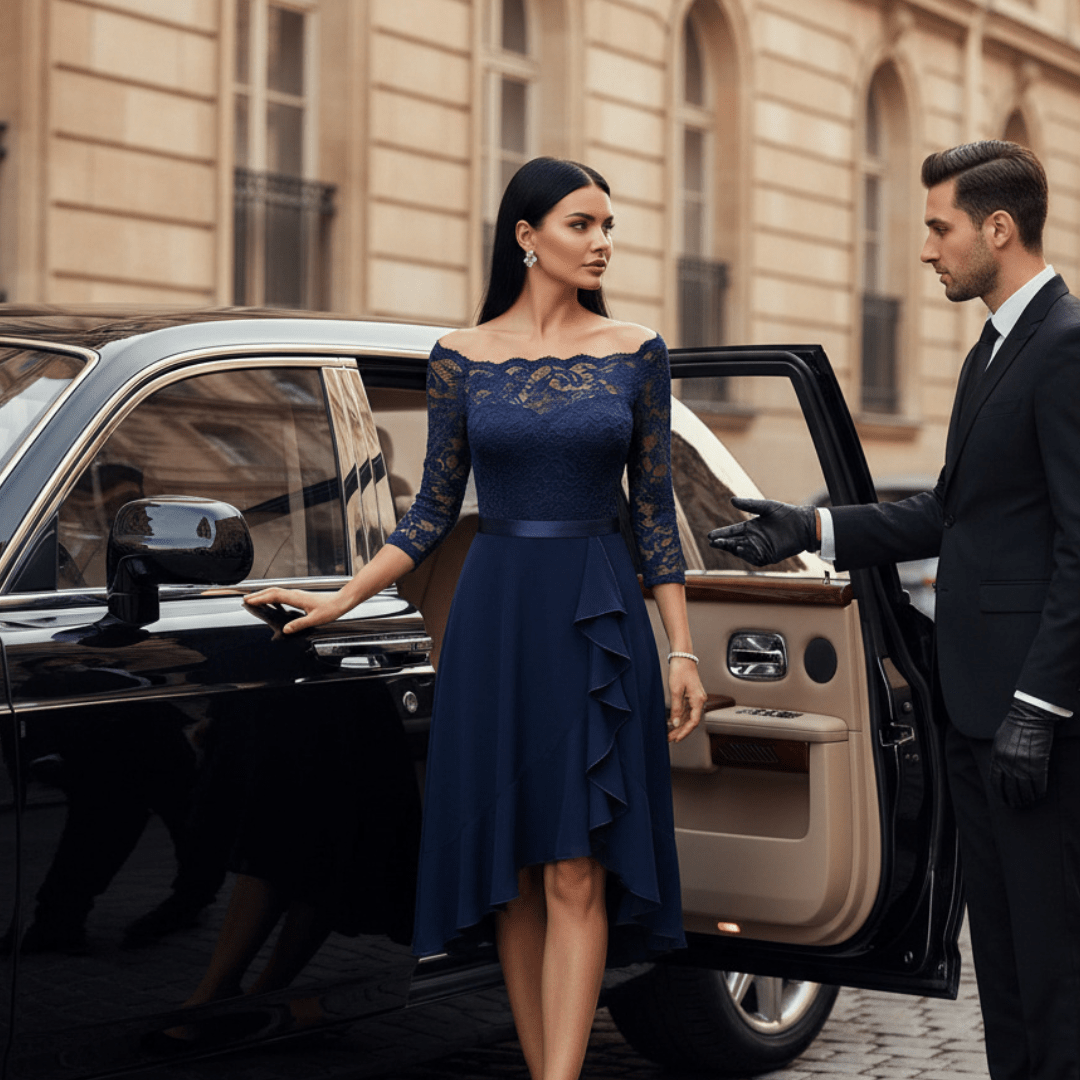 LIVA Lace Dress - Long Sleeve Base Dress - SensorySoftShop