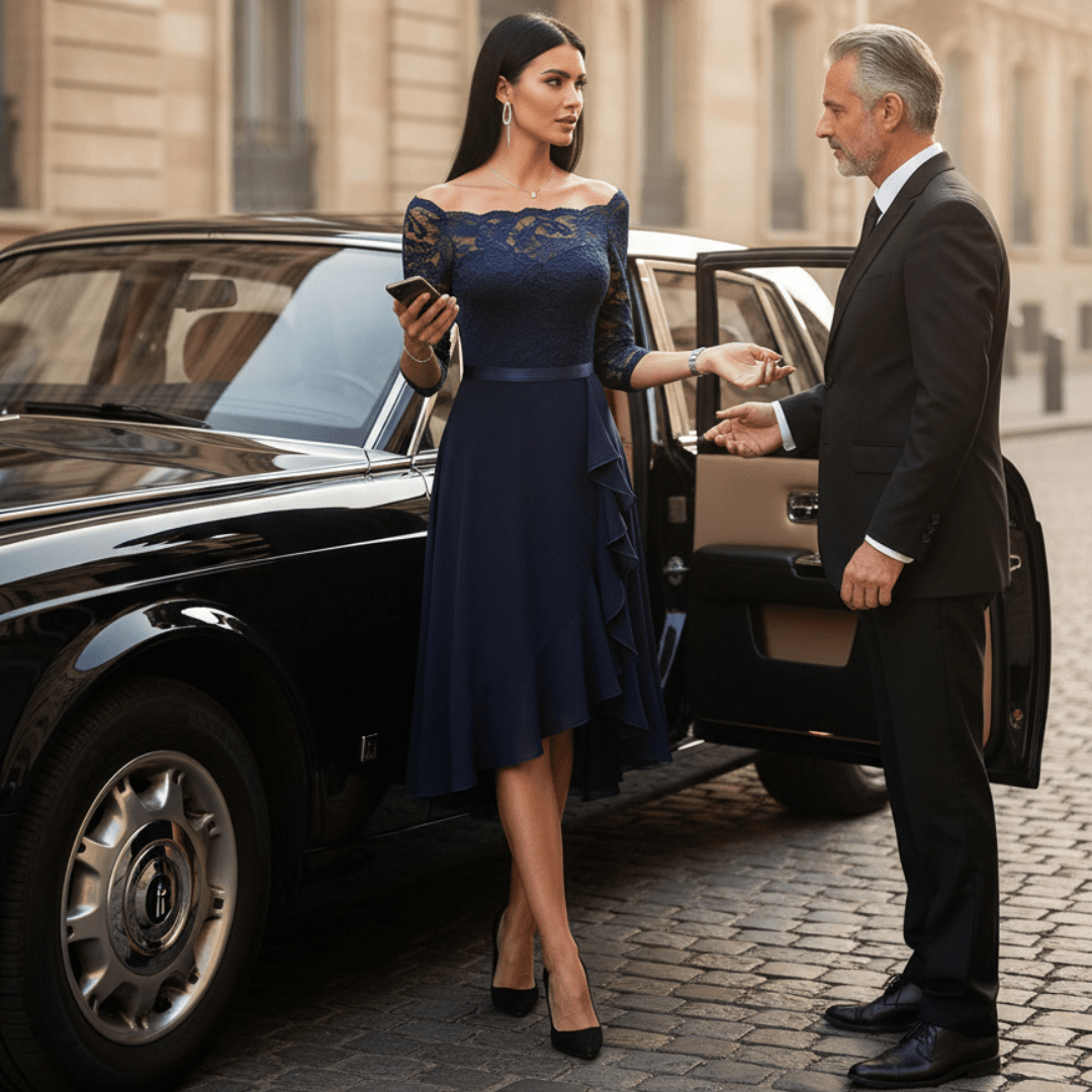 LIVA Lace Dress - Long Sleeve Base Dress - SensorySoftShop